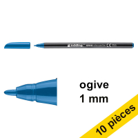 Offre : 10x Edding 1200 feutre (1 mm ogive) - bleu clair