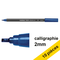 Offre : 10x Edding 1255 feutre calligraphie (2 mm) - bleu acier
