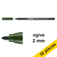 Offre : 10x Edding 1300 feutre (2 mm ogive) - vert olive