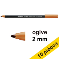 Offre : 10x Edding 1300 feutre de coloriage (2 mm - ogive) - ocre