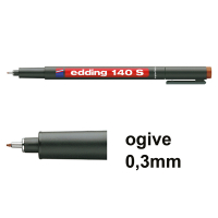 Offre : 10x Edding 140S marqueur permanent (0,3 mm ogive) - marron