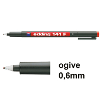 Offre : 10x Edding 141F marqueur permanent (0,6 mm ogive) - rouge