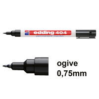 Offre : 10x  Edding 404 marqueur permanent (0,75 mm ogive) - noir
