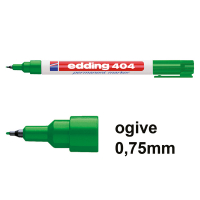 Offre : 10x Edding 404 marqueur permanent (0,75 mm ogive) - vert