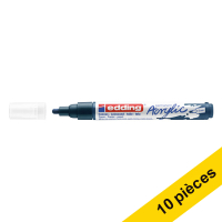 Offre : 10x Edding 5100 marqueur acrylique (2 - 3 mm ogive) - bleu nuit