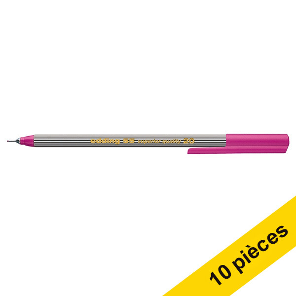 Edding Offre : 10x Edding 55 feutre fin - magenta  239886 - 1