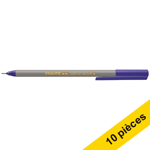 Edding Offre : 10x Edding 55 feutre fin - violet  239890 - 1