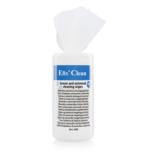 Elix lingettes nettoyantes pour écran (100 pièces) 489100 404188 - 1