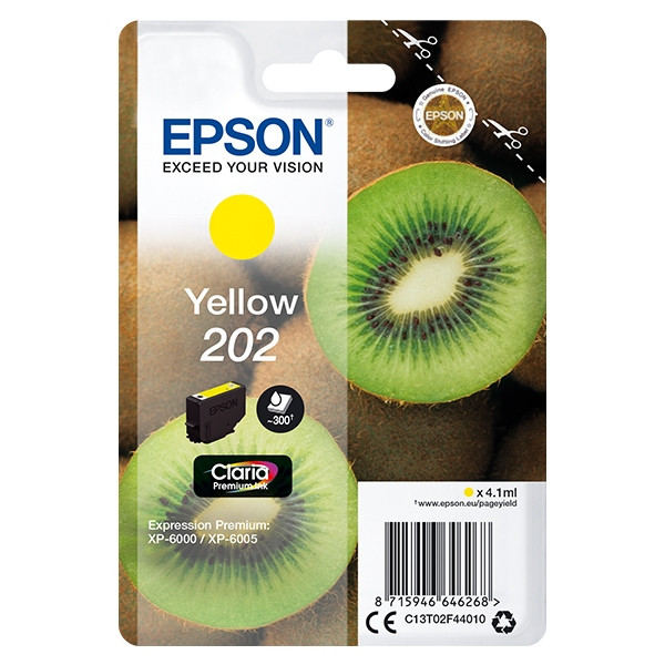 Epson 202 cartouche d'encre (d'origine) - jaune C13T02F44010 027134 - 1