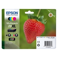 Epson 29XL (T2996) multipack 4 couleurs haute capacité (d'origine) C13T29964010 C13T29964012 026846