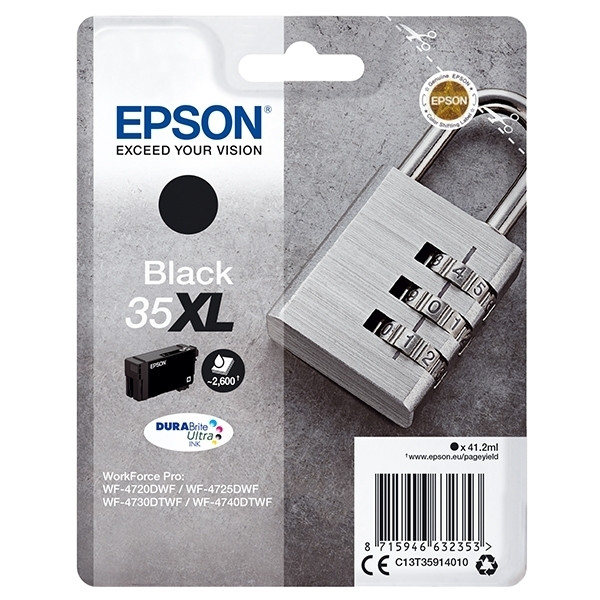 Epson 35XL (T3591) cartouche d'encre haute capacité (d'origine) - noir C13T35914010 027034 - 1