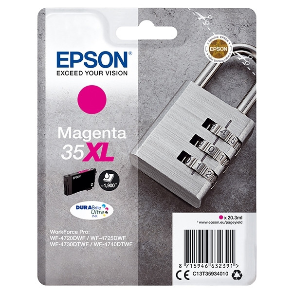 Epson 35XL (T3593) cartouche d'encre haute capacité (d'origine) - magenta C13T35934010 027038 - 1