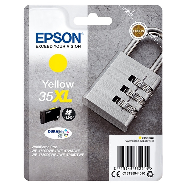 Epson 35XL (T3594) cartouche d'encre haute capacité (d'origine) - jaune C13T35944010 027040 - 1