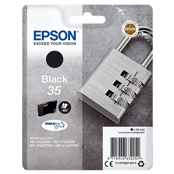 Epson 35 (T3581) cartouche d'encre noire (d'origine) C13T35814010 027026 - 1