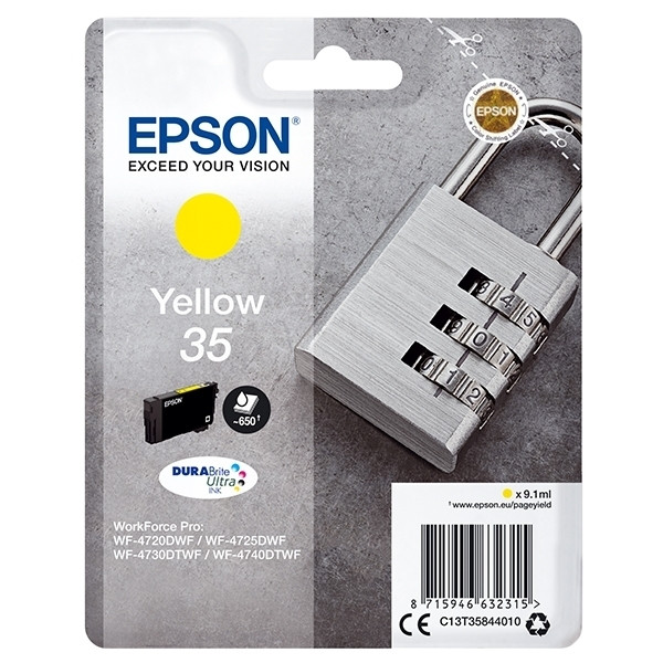 Epson 35 (T3584) cartouche d'encre (d'origine) - jaune C13T35844010 027032 - 1