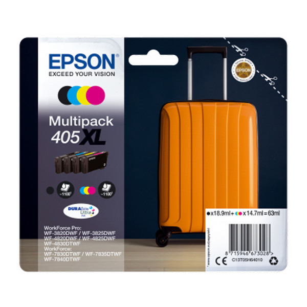 Epson 405XL (C13T05H64010) multipack (d'origine) C13T05H64010 C13T05H64020 052204 - 1