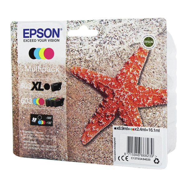 Epson 603(XL) multipack (d'origine) C13T03A94010 C13T03A94020 020687 - 1