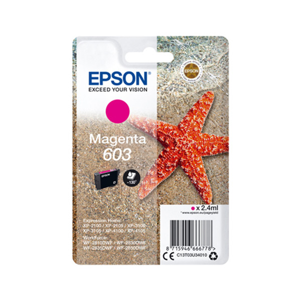 Epson 603 cartouche d'encre (d'origine) - magenta C13T03U34010 C13T03U34020 020672 - 1