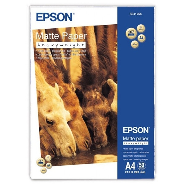 Epson S041256 papier photo mat à fort grammage 167 g/m² A4 (50 feuilles)  Epson