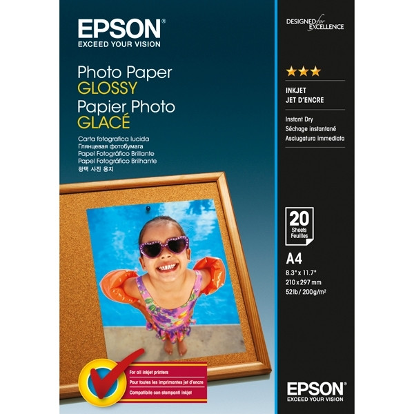 Papier Epson Couché Qualité Photo, 102g A3 100 feuilles