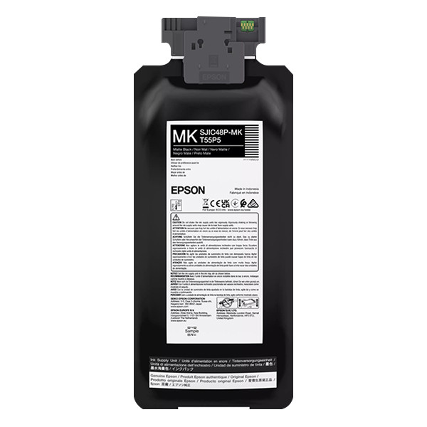 Epson SJIC48P-MK cartouche d'encre (d'origine) - noir mat C13T55P540 083702 - 1