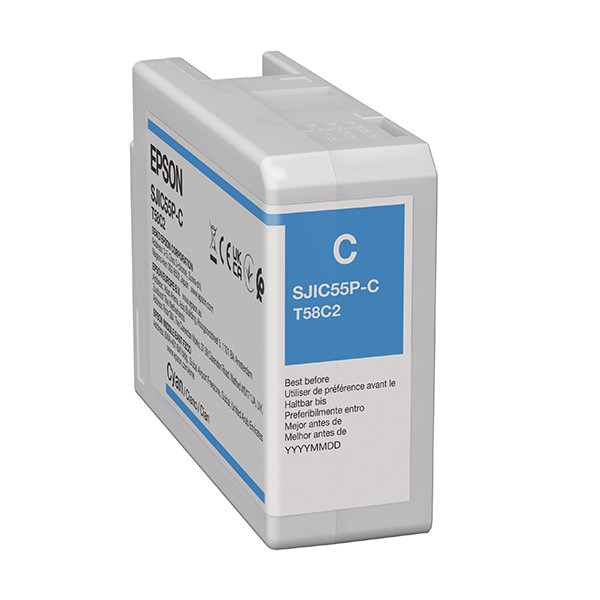 Epson SJIC55P(C) cartouche d'encre (d'origine) - cyan C13T58C240 083800 - 1