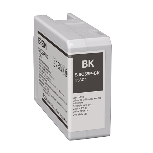 Epson SJIC55P(K) cartouche d'encre (d'origine) - noir C13T58C140 083798 - 1