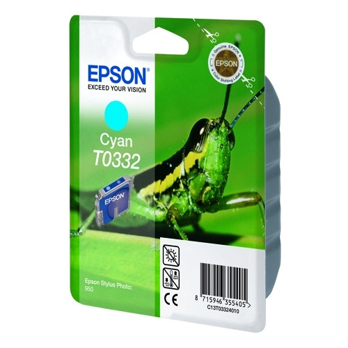 Epson T0332 cartouche d'encre cyan (d'origine) C13T03324010 021170 - 1