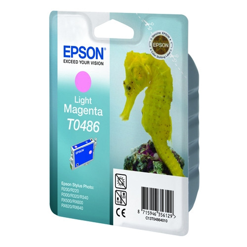 Epson T0486 cartouche d'encre (d'origine) - magenta clair C13T04864010 022630 - 1