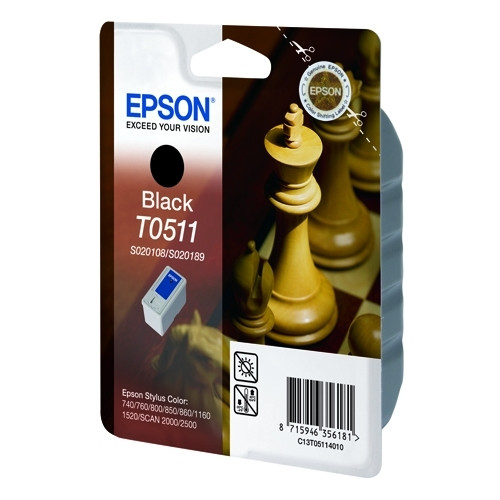 Epson T051 cartouche d'encre noire (d'origine) C13T05114010 020234 - 1