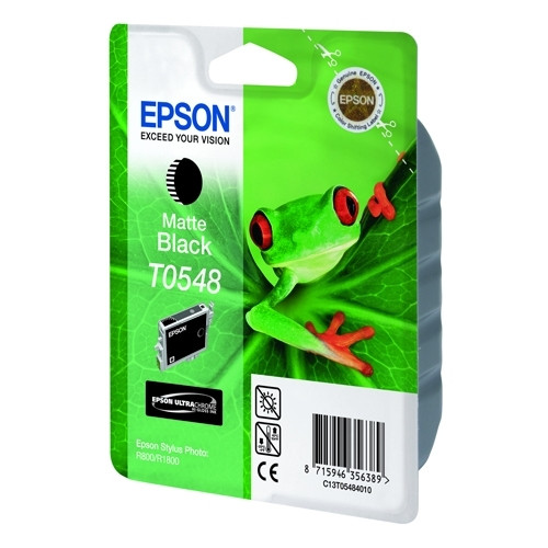 Epson T0548 cartouche d'encre noire mate (d'origine) C13T05484010 022770 - 1