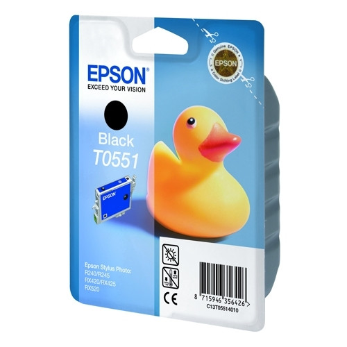 Epson T0551 cartouche d'encre noire (d'origine) C13T05514010 022860 - 1