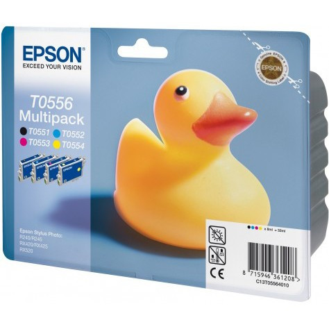 Epson T0556 multipack 4 inktcartridges origineel **NOT FOR SALE** C13T05564010 022896 - 1