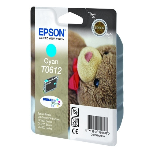 Epson T0612 cartouche d'encre cyan (d'origine) C13T06124010 023005 - 1