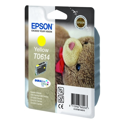 Epson T0614 cartouche d'encre jaune (d'origine) C13T06144010 023015 - 1