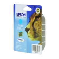 Epson T0712 cartouche d'encre cyan (d'origine) C13T07124011 C13T07124012 023050