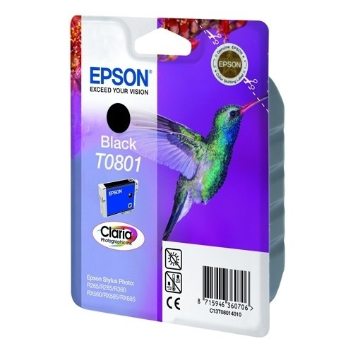 Epson T0801 cartouche d'encre noire (d'origine) C13T08014011 901992 - 1