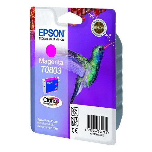 Epson T0803 cartouche d'encre magenta (d'origine) C13T08034011 023080 - 1