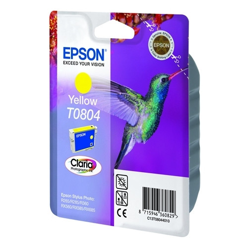 Epson T0804 cartouche d'encre (d'origine) - jaune C13T08044011 023085 - 1