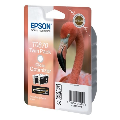 Epson T0870 cartouche optimiseur de brillance (2 pièces) (d'origine) C13T08704010 023300 - 1