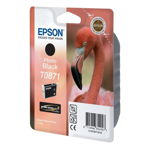 Epson T0871 cartouche d'encre (d'origine) - noir photo C13T08714010 023302 - 1