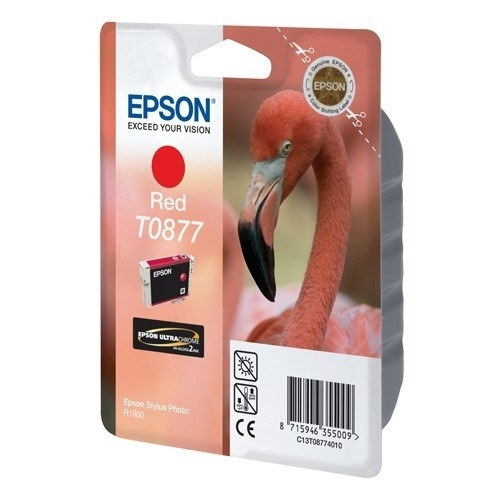 Epson T0877 cartouche d'encre rouge (d'origine) C13T08774010 901966 - 1