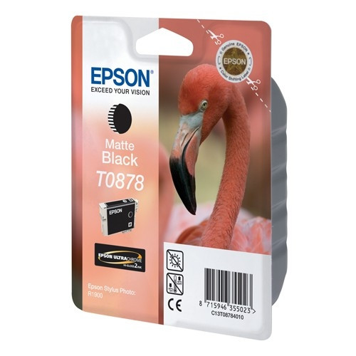 Epson T0878 cartouche d'encre noire mate (d'origine) C13T08784010 903162 - 1