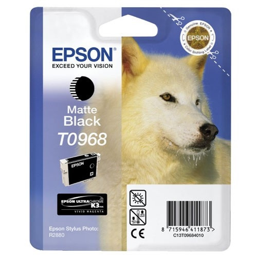 Epson T0968 cartouche d'encre noire mate (d'origine) C13T09684010 023340 - 1