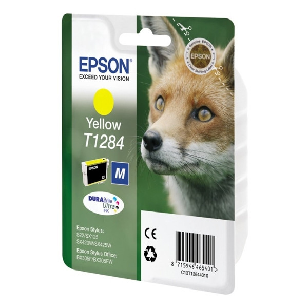 Epson T1284 cartouche d'encre jaune (d'origine) C13T12844011 C13T12844012 026281 - 1