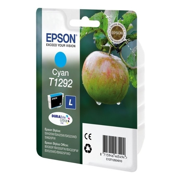 Epson T1292 cartouche d'encre cyan haute capacité (d'origine) C13T12924011 C13T12924012 902013 - 1