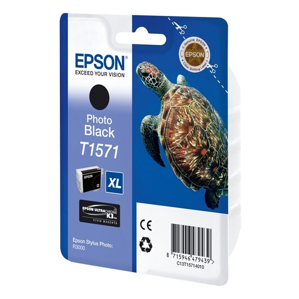 Epson T1571 cartouche photo d'encre noire (d'origine) C13T15714010 026354 - 1