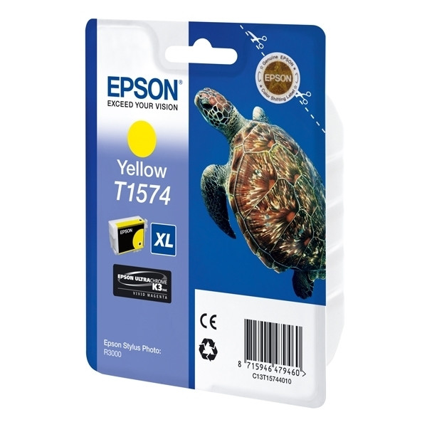 Epson T1574 cartouche d'encre jaune (d'origine) C13T15744010 026360 - 1