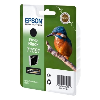 Epson T1591 cartouche photo d'encre noire (d'origine) C13T15914010 026386 - 1