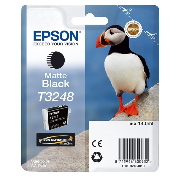 Epson T3248 cartouche d'encre noire mate (d'origine) C13T32484010 902969 - 1